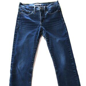 Levi's 312 Shaping Slim Midi Rise Denim Jeans Womens 27 Blue Medium Wash 1000181